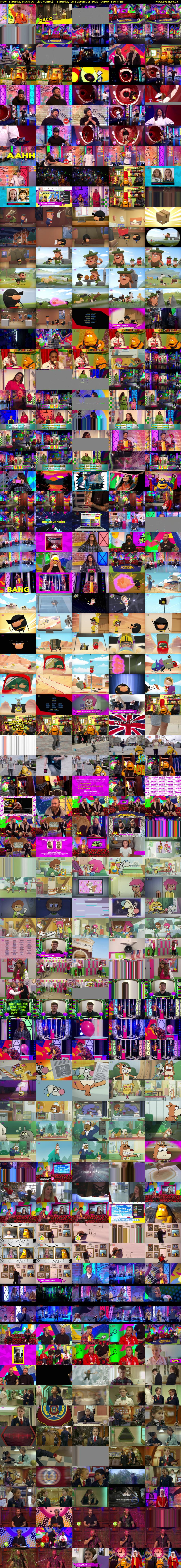 Saturday Mash-Up! Live (CBBC) Saturday 18 September 2021 09:00 - 11:30
