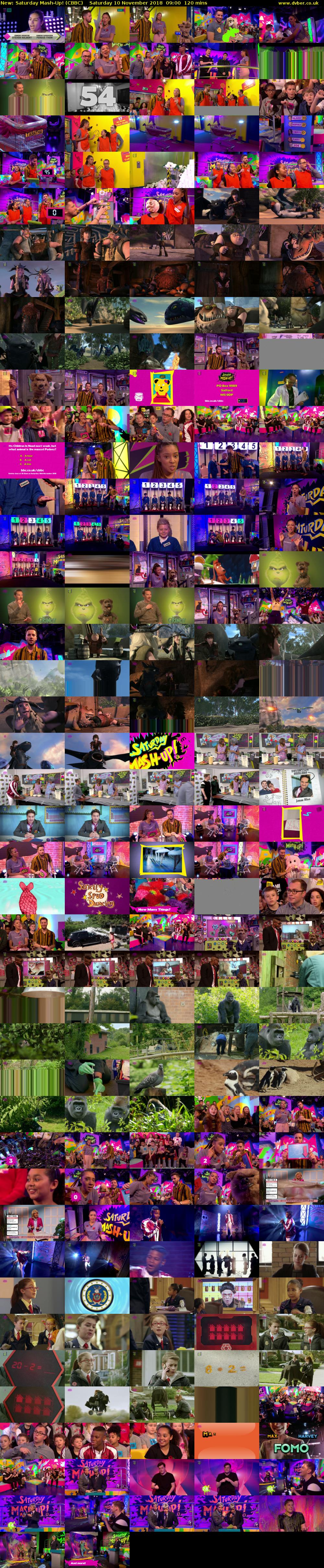 Saturday Mash-Up! (CBBC) Saturday 10 November 2018 09:00 - 11:00