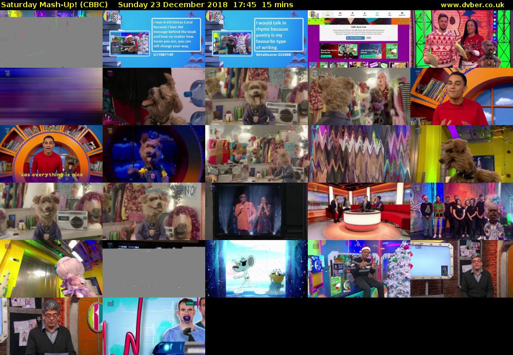Saturday Mash-Up! (CBBC) Sunday 23 December 2018 17:45 - 18:00