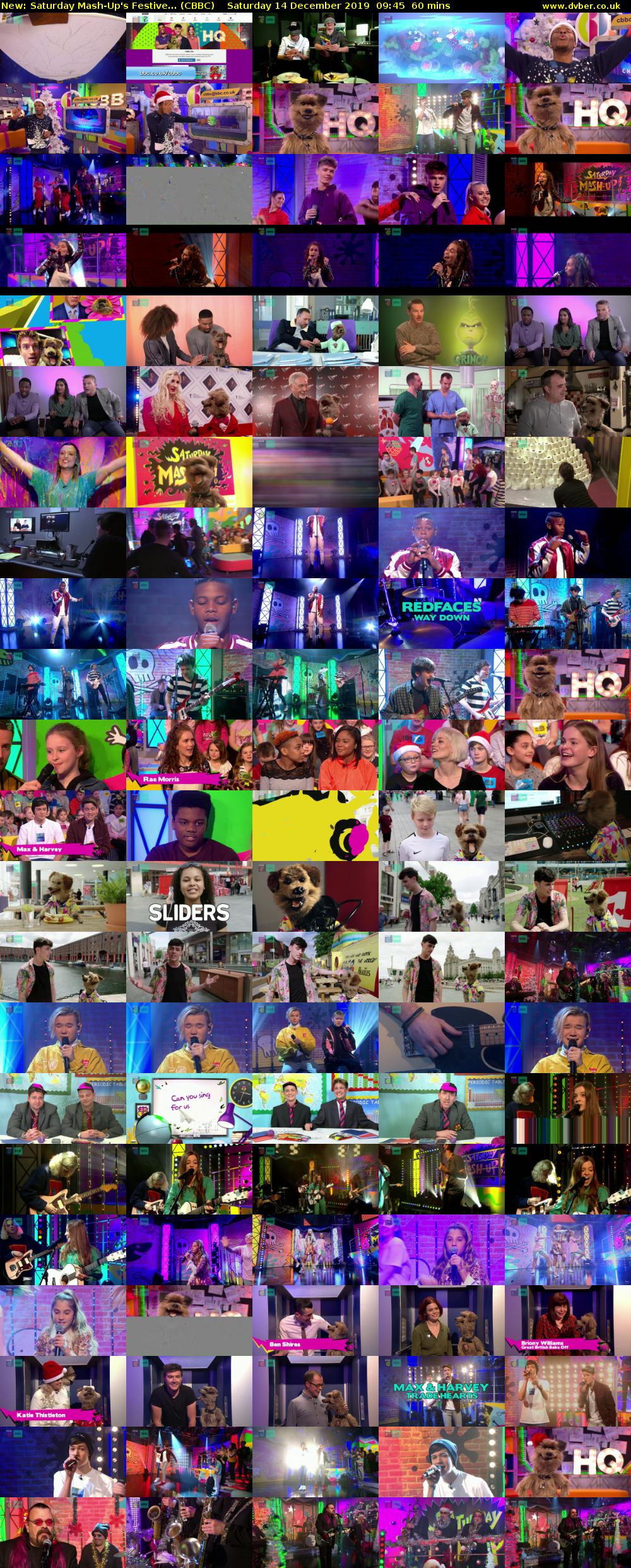 Saturday Mash-Up's Festive... (CBBC) Saturday 14 December 2019 09:45 - 10:45