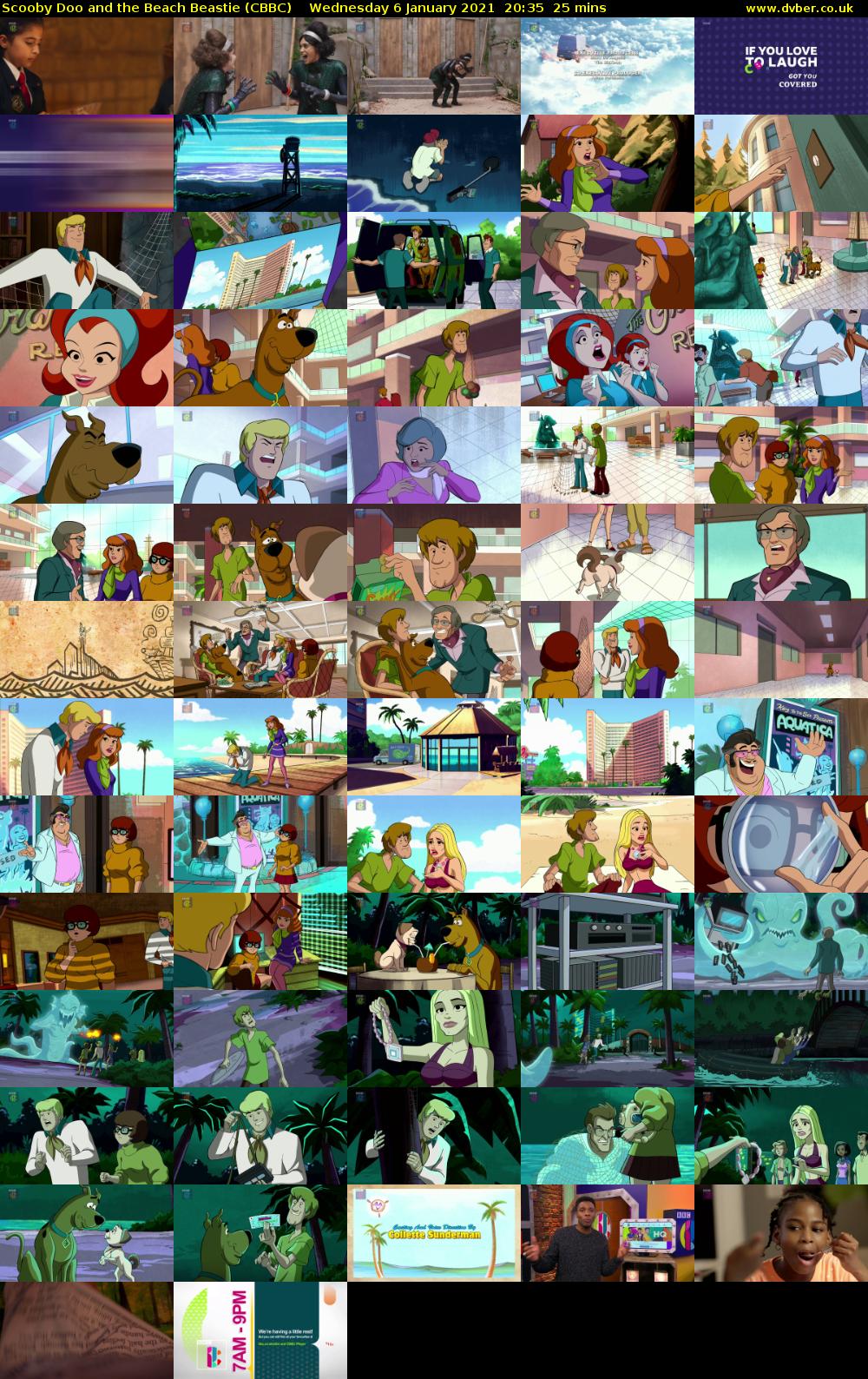 Scooby Doo and the Beach Beastie (CBBC) Wednesday 6 January 2021 20:35 - 21:00
