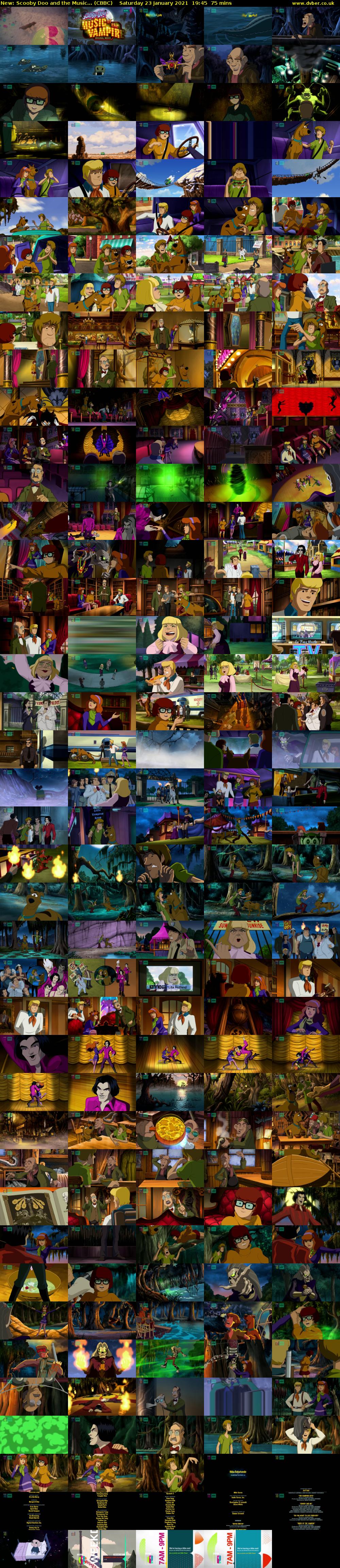 Scooby Doo and the Music... (CBBC) Saturday 23 January 2021 19:45 - 21:00