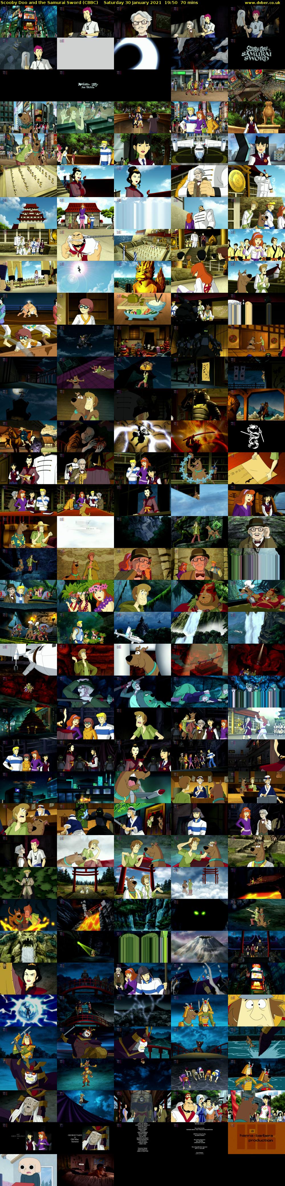 Scooby Doo and the Samurai Sword (CBBC) Saturday 30 January 2021 19:50 - 21:00