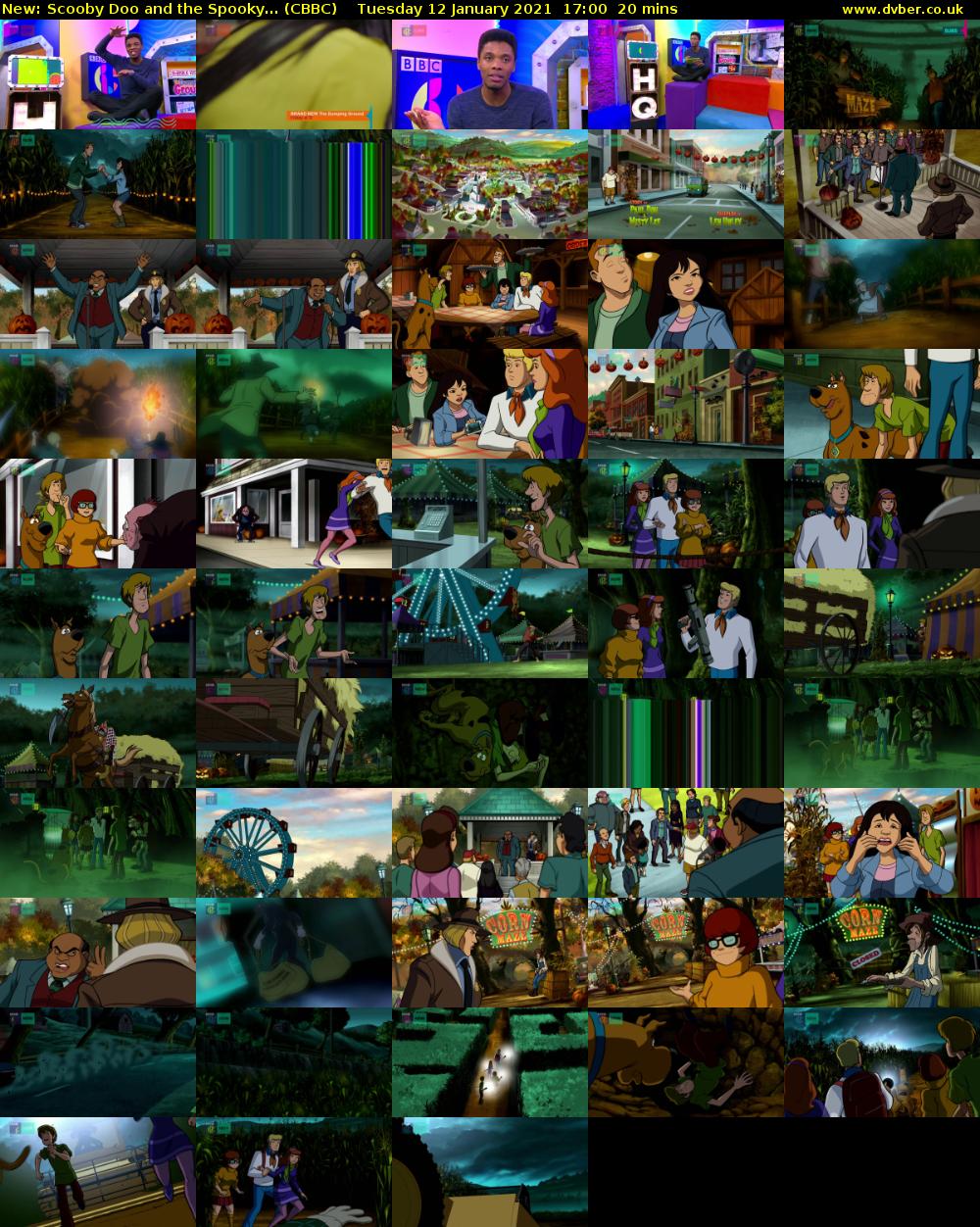 Scooby Doo and the Spooky... (CBBC) Tuesday 12 January 2021 17:00 - 17:20