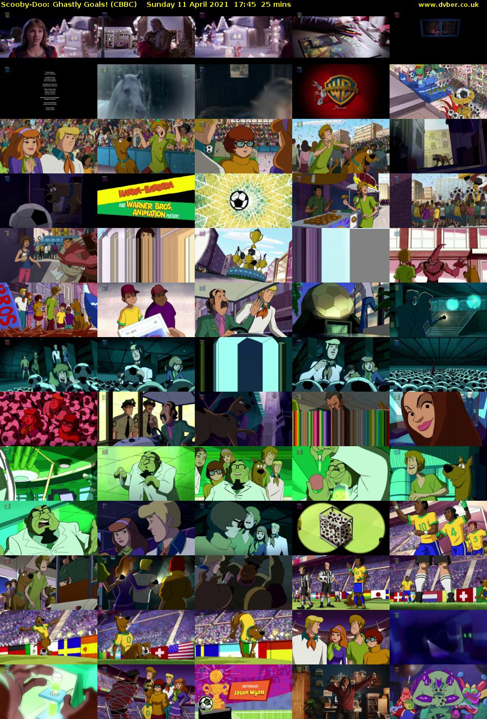 Scooby-Doo: Ghastly Goals! (CBBC) Sunday 11 April 2021 17:45 - 18:10
