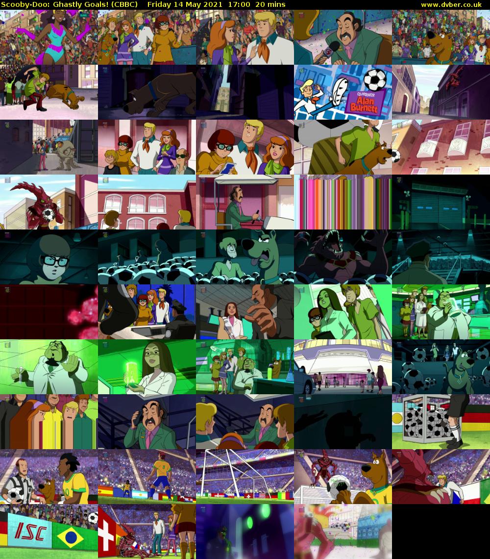 Scooby-Doo: Ghastly Goals! (CBBC) Friday 14 May 2021 17:00 - 17:20