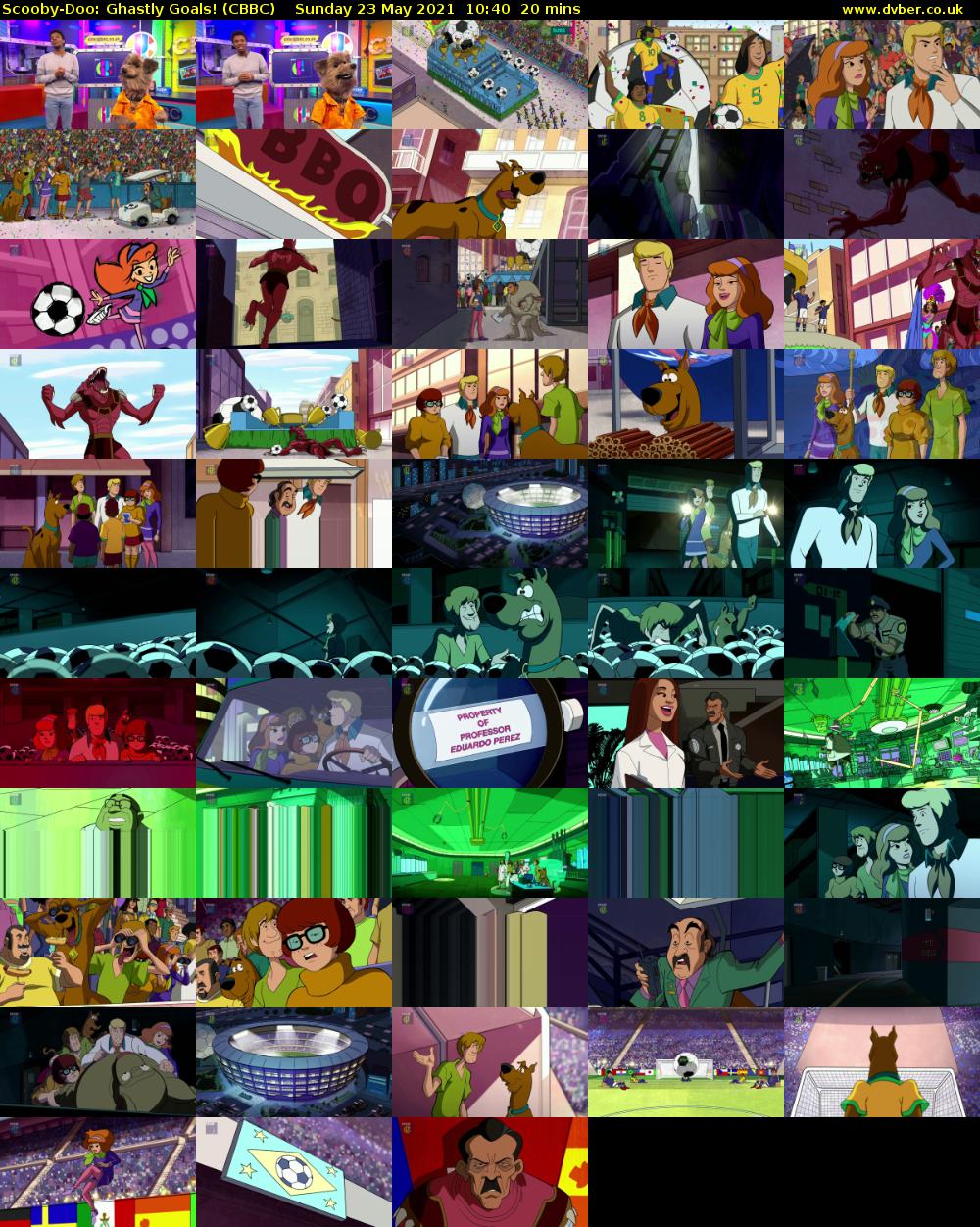 Scooby-Doo: Ghastly Goals! (CBBC) Sunday 23 May 2021 10:40 - 11:00