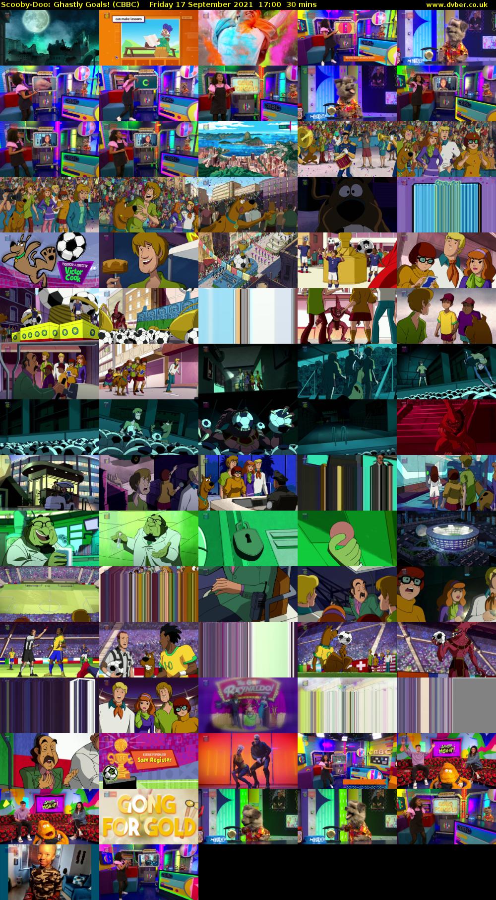 Scooby-Doo: Ghastly Goals! (CBBC) Friday 17 September 2021 17:00 - 17:30