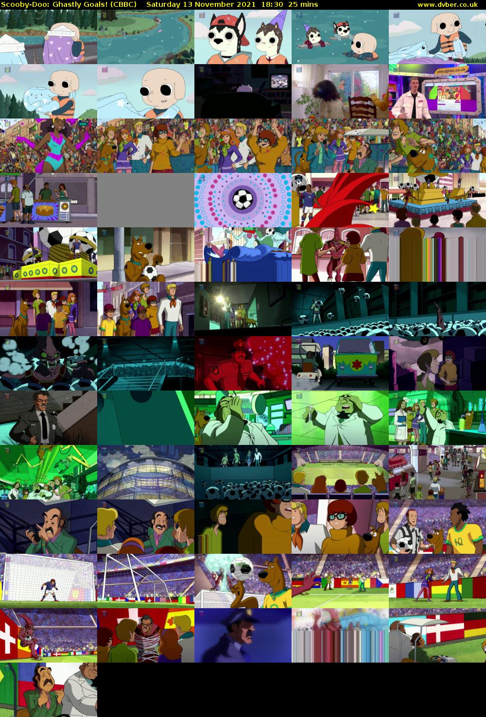 Scooby-Doo: Ghastly Goals! (CBBC) Saturday 13 November 2021 18:30 - 18:55