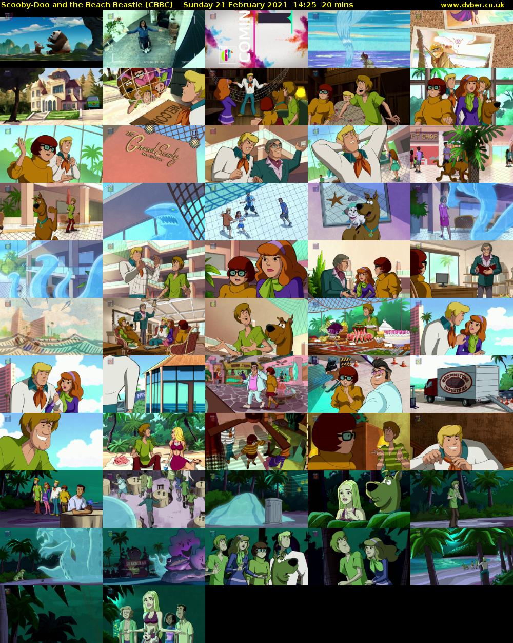 Scooby-Doo and the Beach Beastie (CBBC) Sunday 21 February 2021 14:25 - 14:45