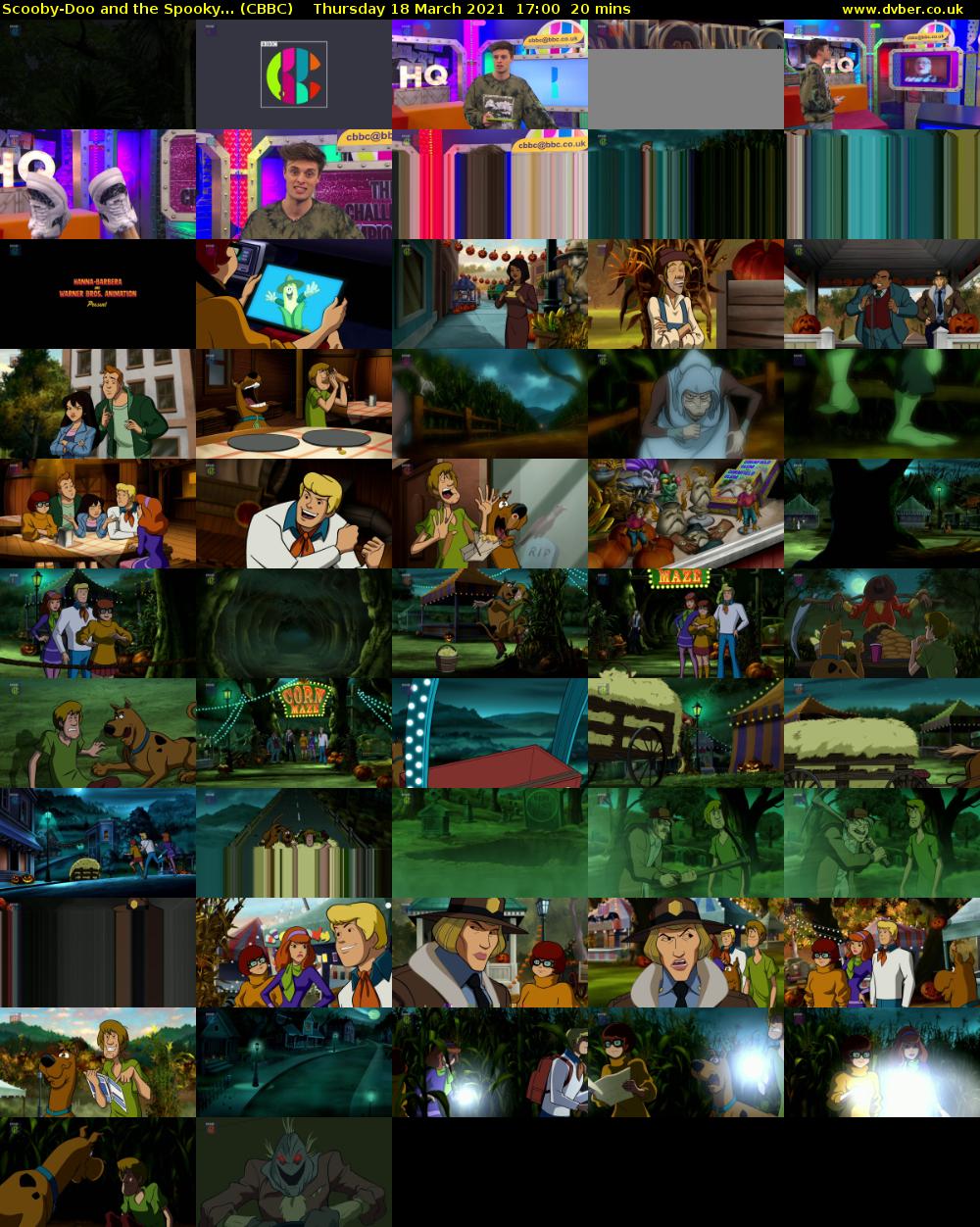 Scooby-Doo and the Spooky... (CBBC) Thursday 18 March 2021 17:00 - 17:20