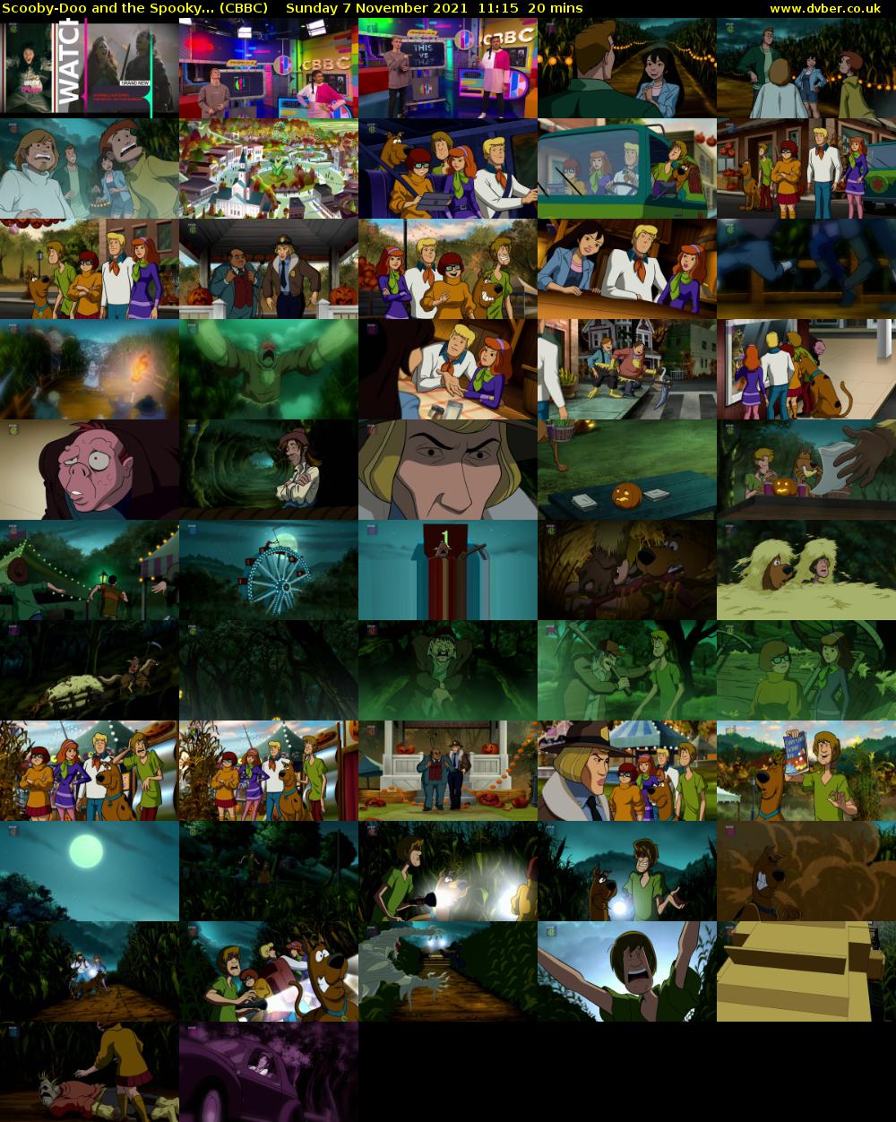 Scooby-Doo and the Spooky... (CBBC) Sunday 7 November 2021 11:15 - 11:35