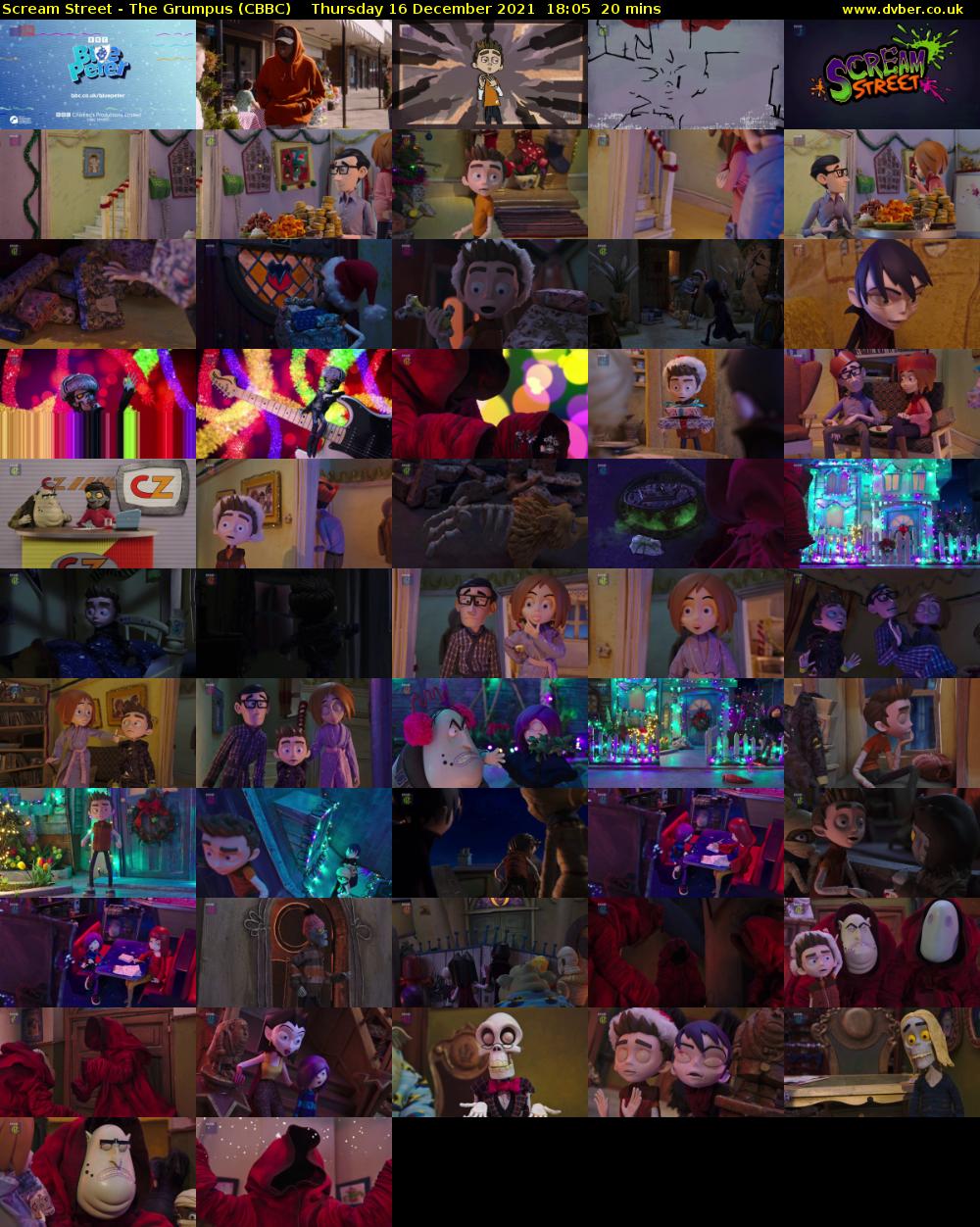Scream Street - The Grumpus (CBBC) Thursday 16 December 2021 18:05 - 18:25