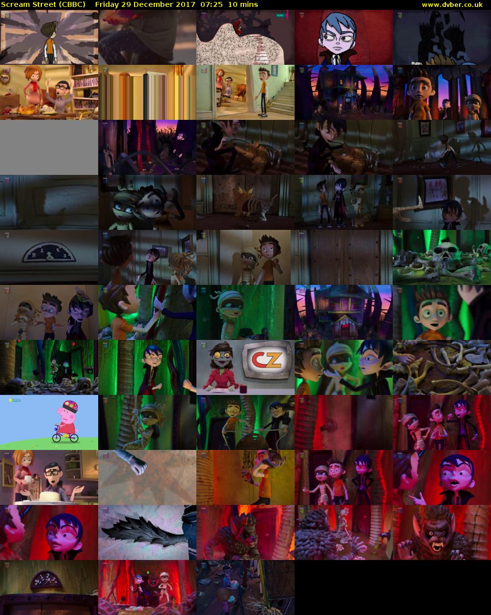 Scream Street (CBBC) Friday 29 December 2017 07:25 - 07:35