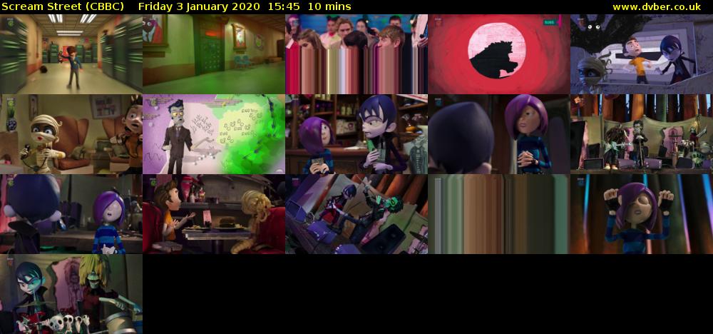 Scream Street (CBBC) Friday 3 January 2020 15:45 - 15:55