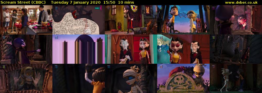Scream Street (CBBC) Tuesday 7 January 2020 15:50 - 16:00