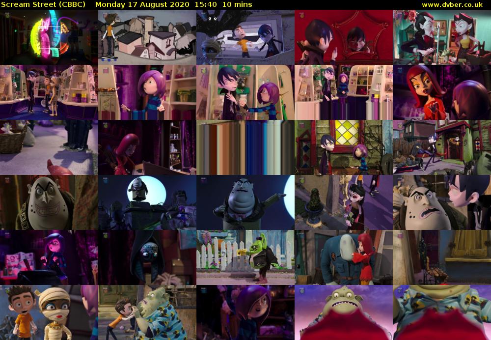 Scream Street (CBBC) Monday 17 August 2020 15:40 - 15:50