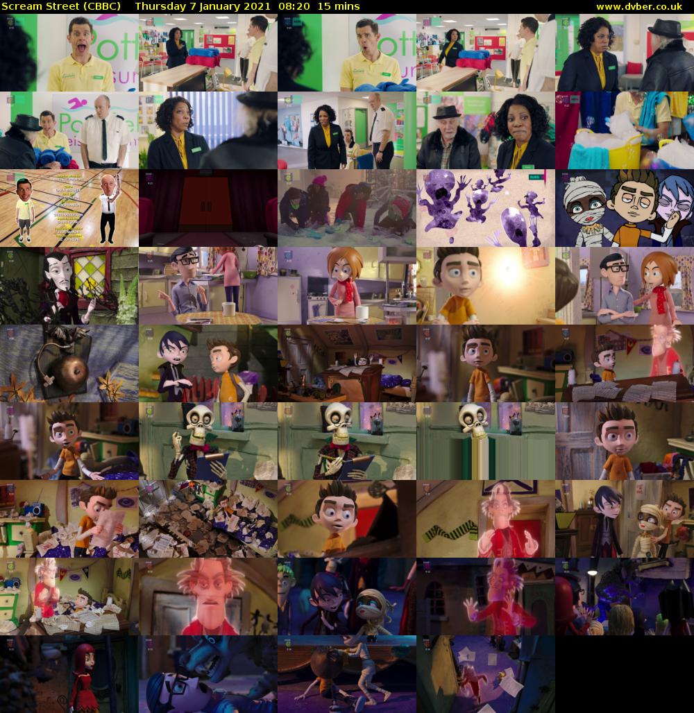 Scream Street (CBBC) Thursday 7 January 2021 08:20 - 08:35