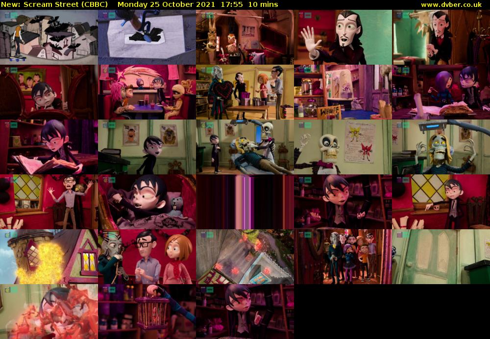 Scream Street (CBBC) Monday 25 October 2021 17:55 - 18:05