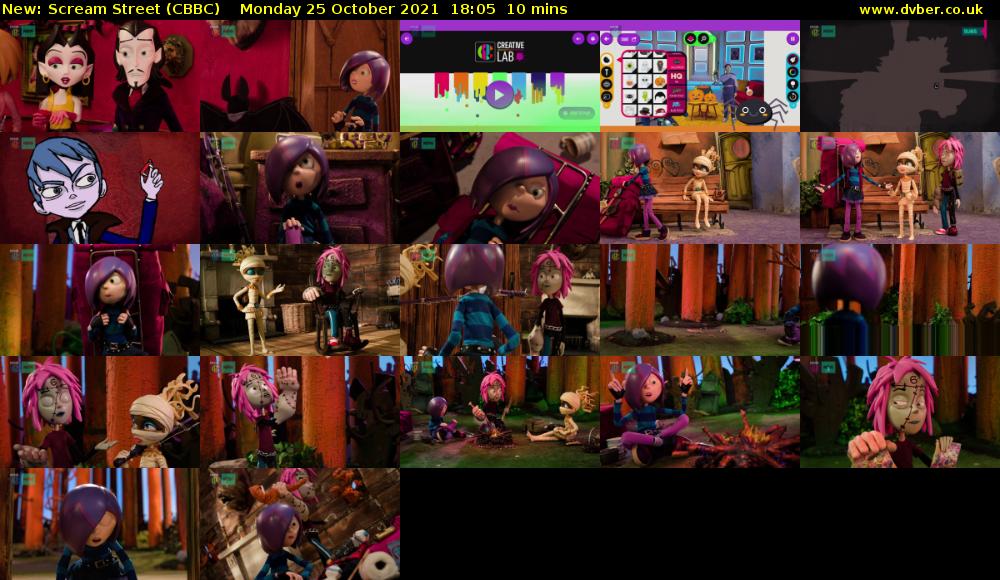 Scream Street (CBBC) Monday 25 October 2021 18:05 - 18:15