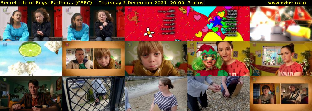 Secret Life of Boys: Farther... (CBBC) Thursday 2 December 2021 20:00 - 20:05