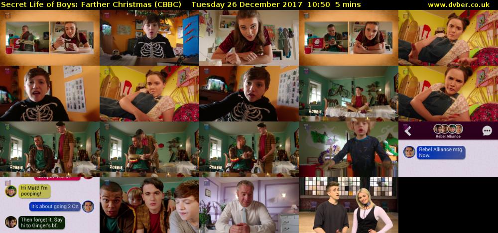 Secret Life of Boys: Farther Christmas (CBBC) Tuesday 26 December 2017 10:50 - 10:55