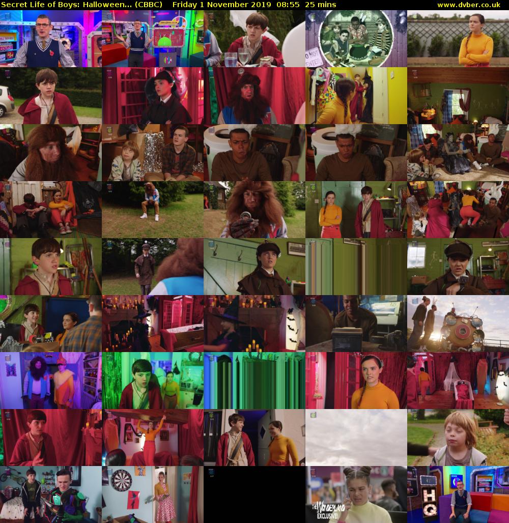Secret Life of Boys: Halloween... (CBBC) Friday 1 November 2019 08:55 - 09:20