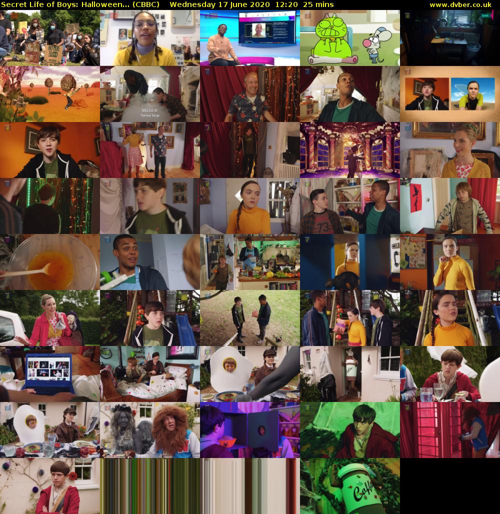 Secret Life of Boys: Halloween... (CBBC) Wednesday 17 June 2020 12:20 - 12:45