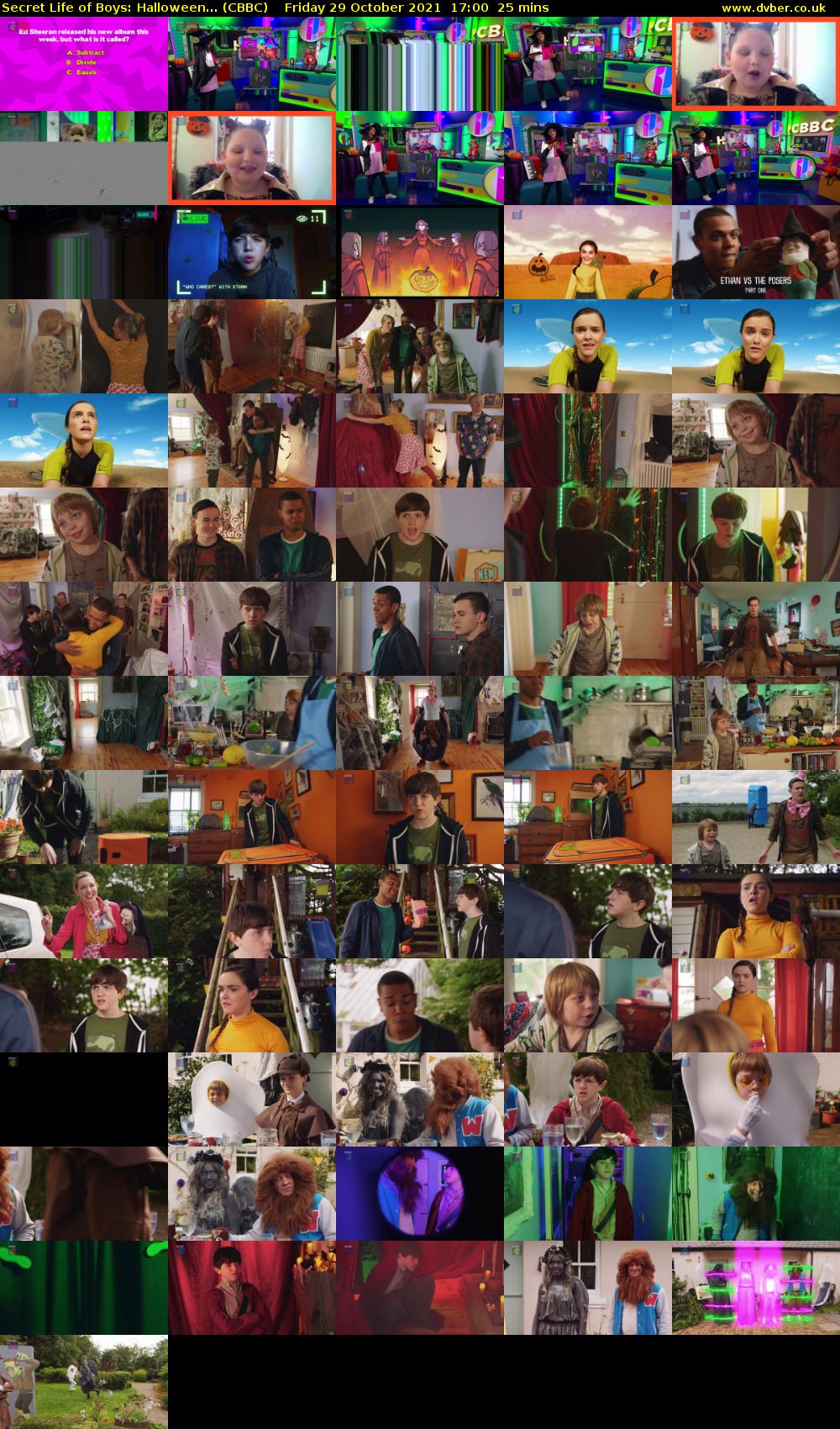 Secret Life of Boys: Halloween... (CBBC) Friday 29 October 2021 17:00 - 17:25