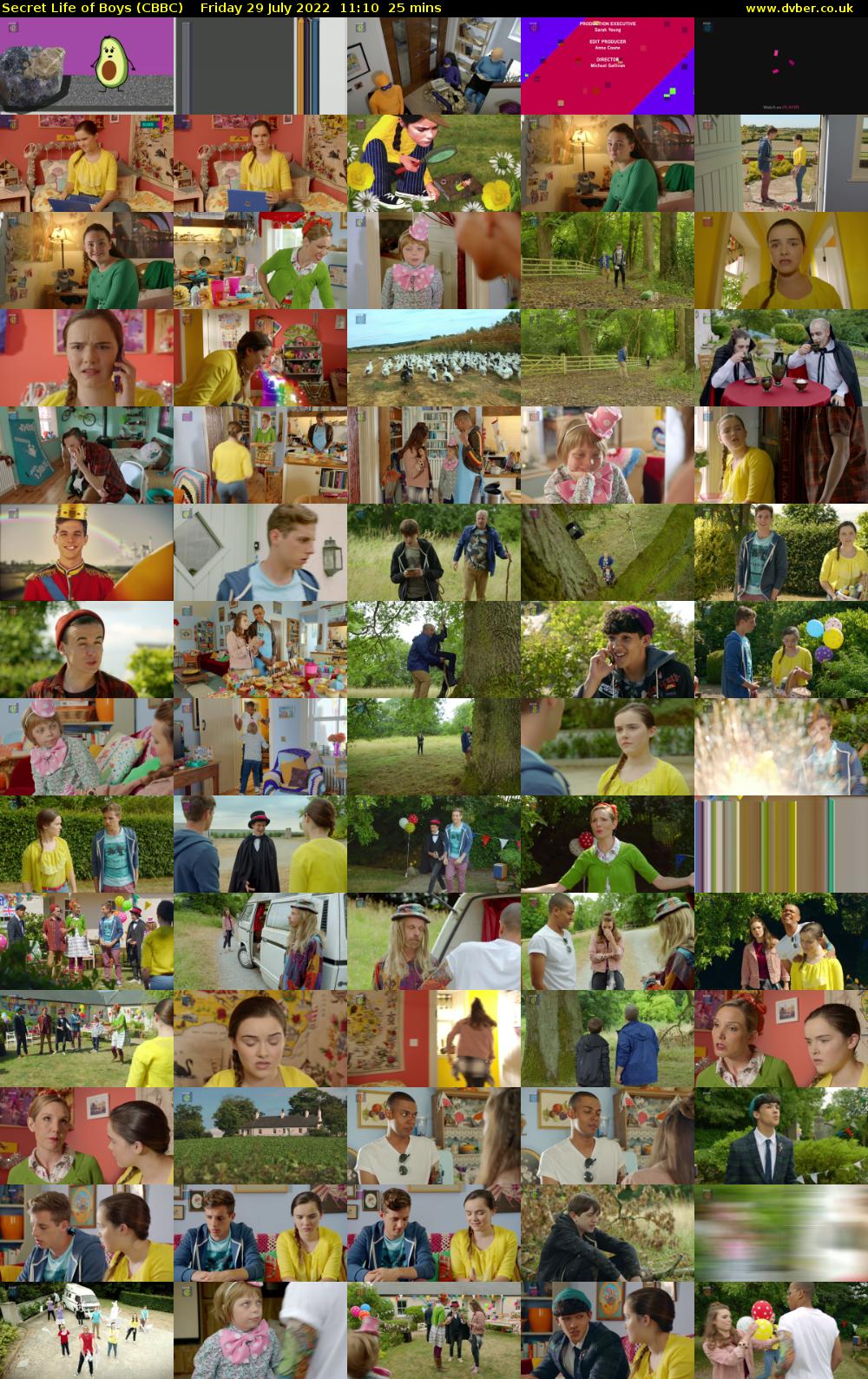 Secret Life of Boys (CBBC) Friday 29 July 2022 11:10 - 11:35