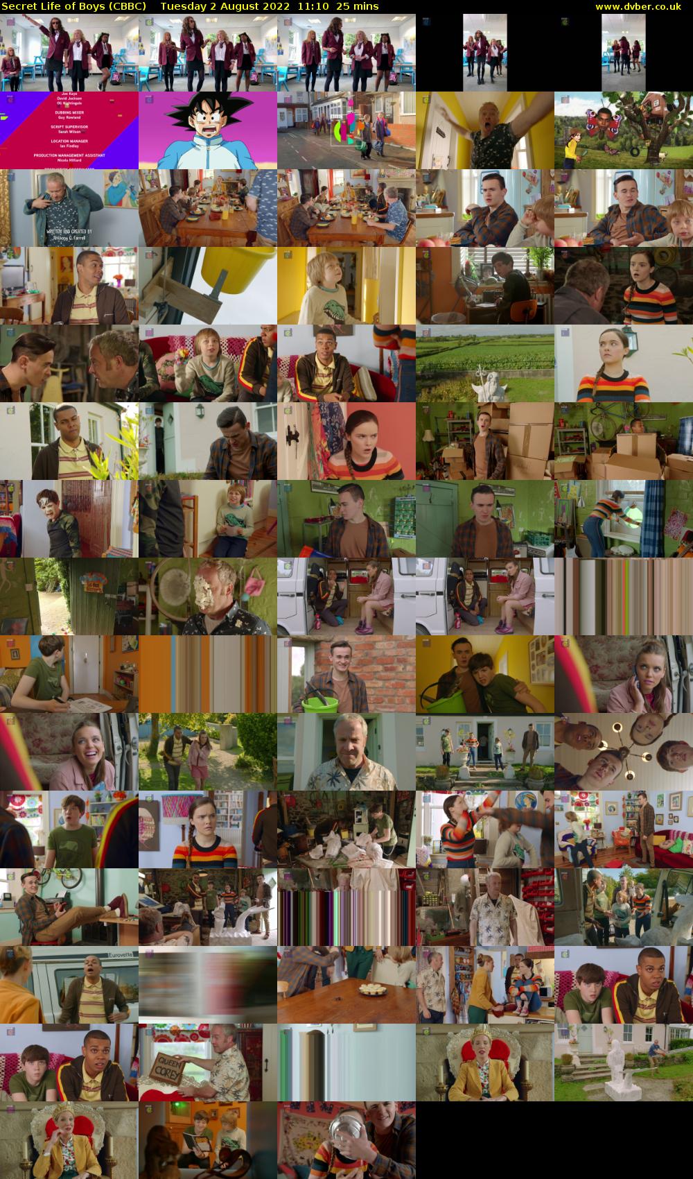 Secret Life of Boys (CBBC) Tuesday 2 August 2022 11:10 - 11:35