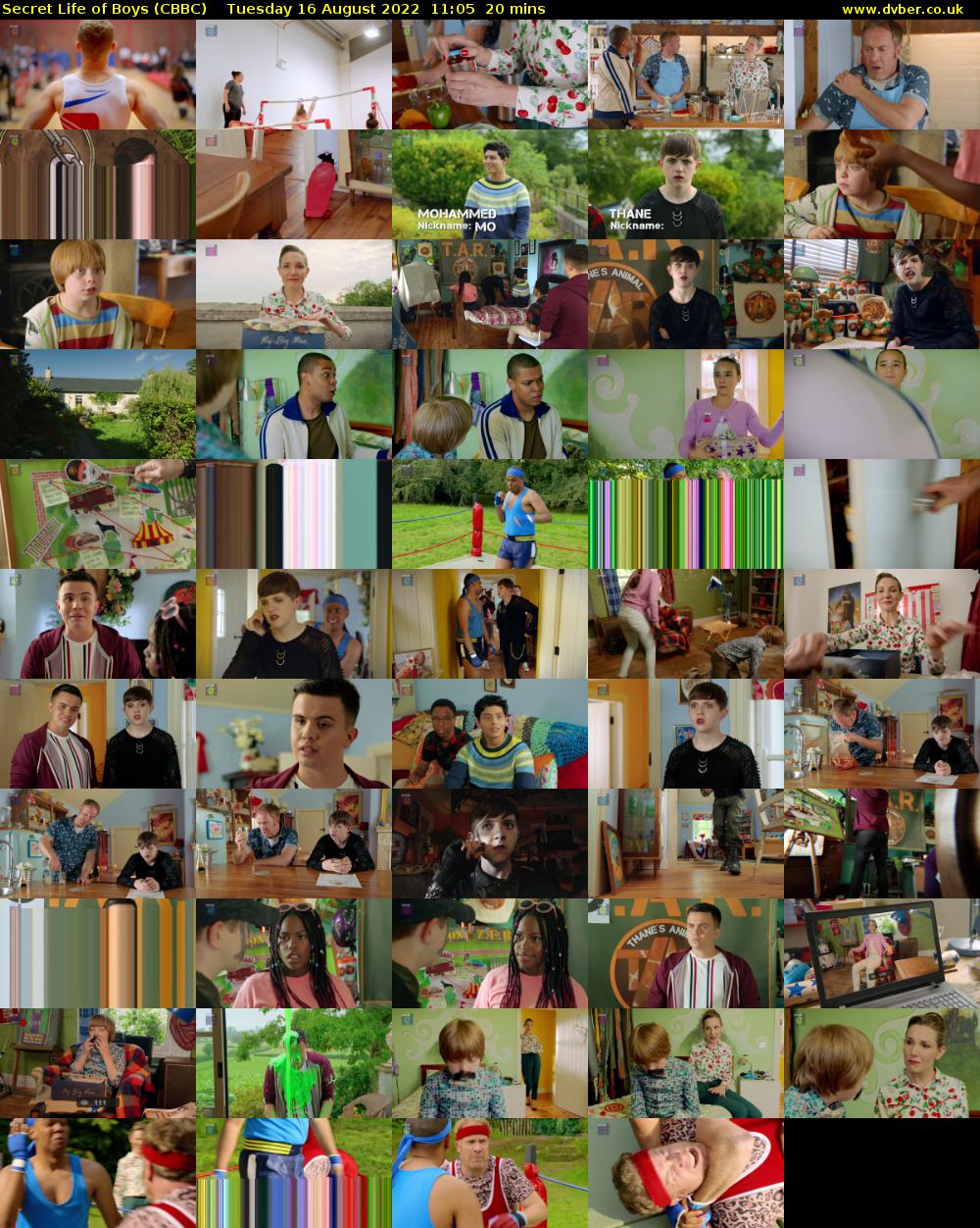 Secret Life of Boys (CBBC) Tuesday 16 August 2022 11:05 - 11:25