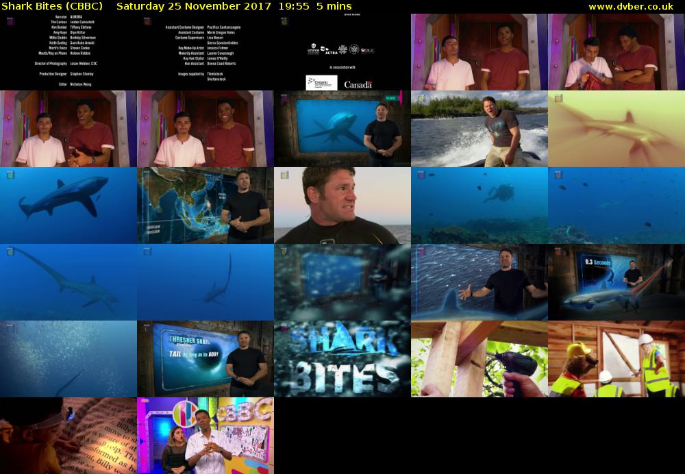 Shark Bites (CBBC) Saturday 25 November 2017 19:55 - 20:00