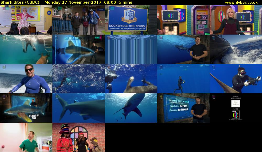 Shark Bites (CBBC) Monday 27 November 2017 08:00 - 08:05