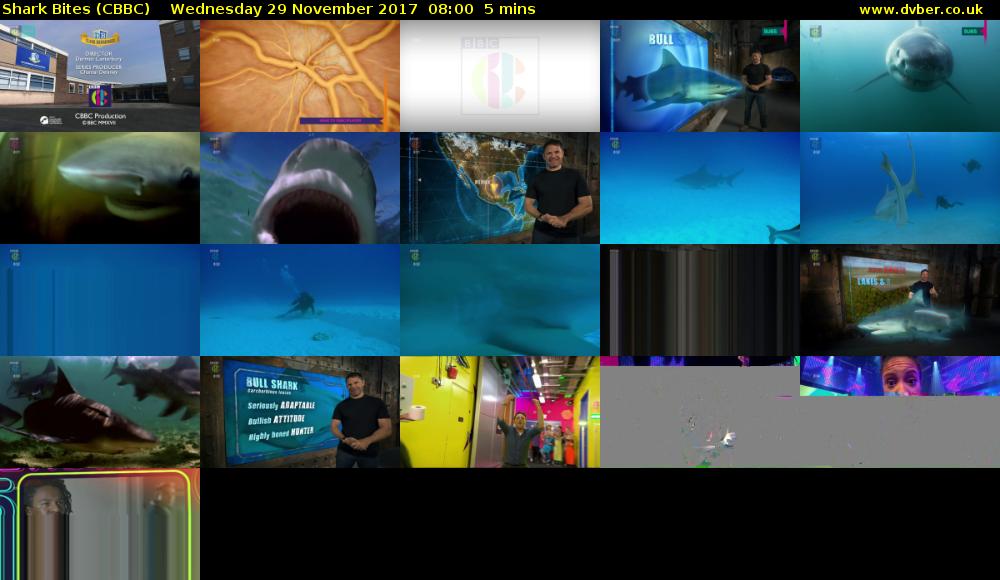 Shark Bites (CBBC) Wednesday 29 November 2017 08:00 - 08:05