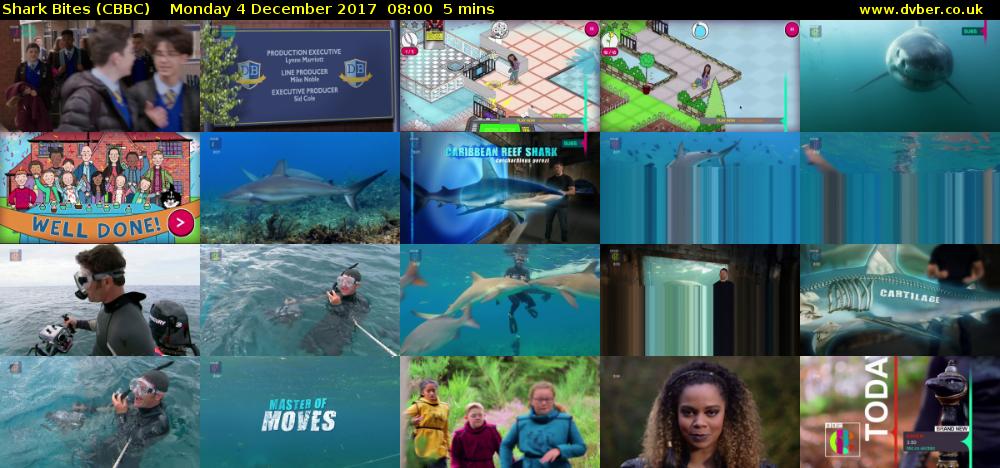 Shark Bites (CBBC) Monday 4 December 2017 08:00 - 08:05