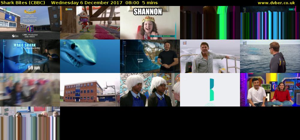Shark Bites (CBBC) Wednesday 6 December 2017 08:00 - 08:05