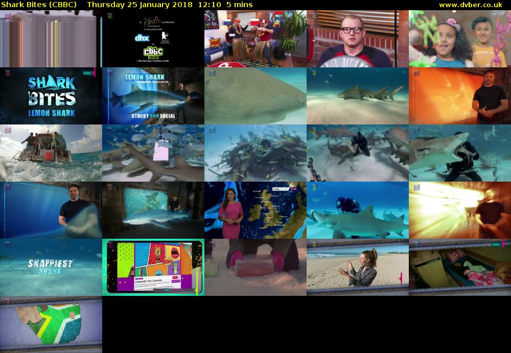 Shark Bites (CBBC) Thursday 25 January 2018 12:10 - 12:15