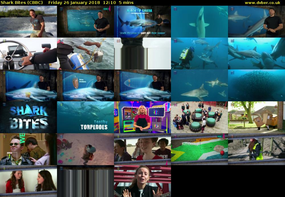 Shark Bites (CBBC) Friday 26 January 2018 12:10 - 12:15