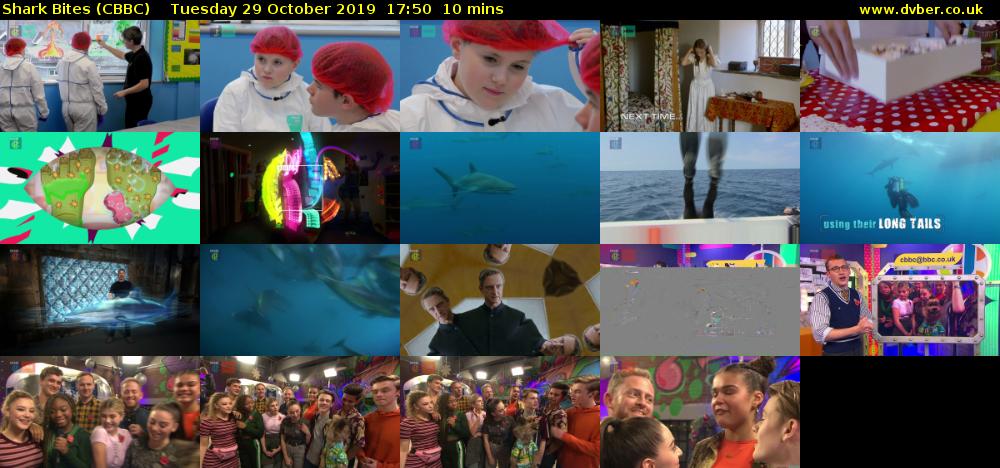 Shark Bites (CBBC) Tuesday 29 October 2019 17:50 - 18:00
