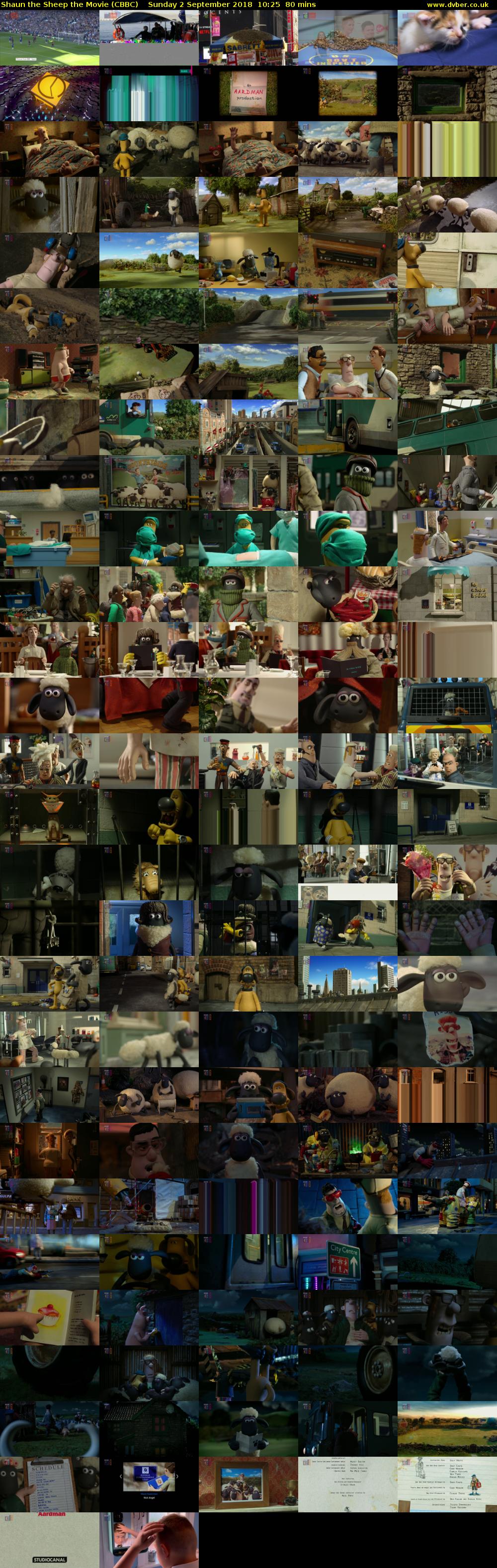 Shaun the Sheep the Movie (CBBC) Sunday 2 September 2018 10:25 - 11:45
