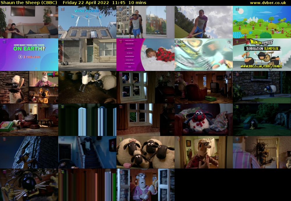 Shaun the Sheep (CBBC) Friday 22 April 2022 11:45 - 11:55