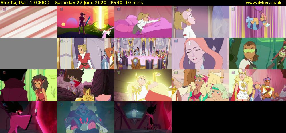 She-Ra, Part 1 (CBBC) Saturday 27 June 2020 09:40 - 09:50