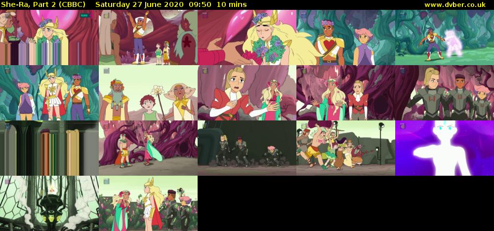 She-Ra, Part 2 (CBBC) Saturday 27 June 2020 09:50 - 10:00