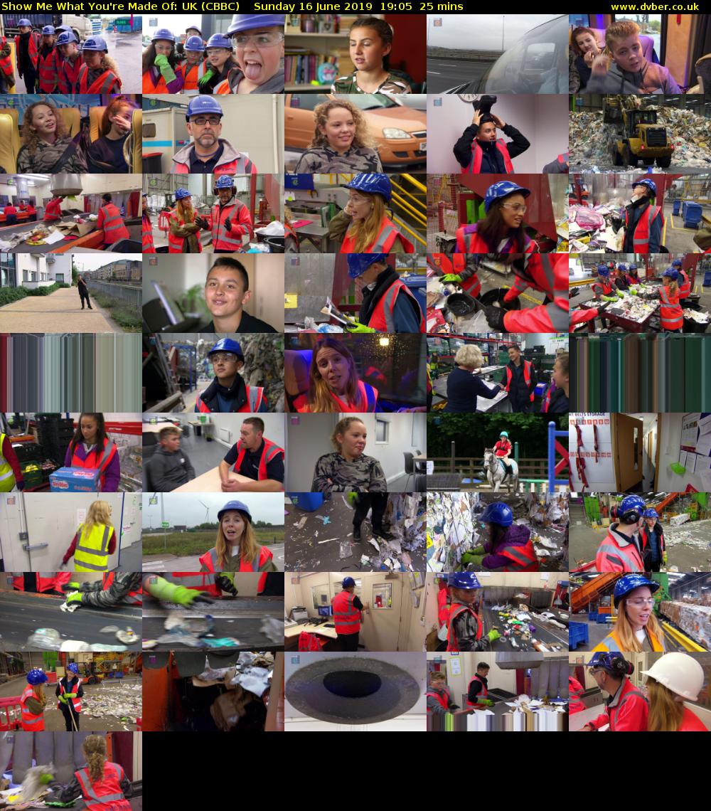 Show Me What You're Made Of: UK (CBBC) Sunday 16 June 2019 19:05 - 19:30