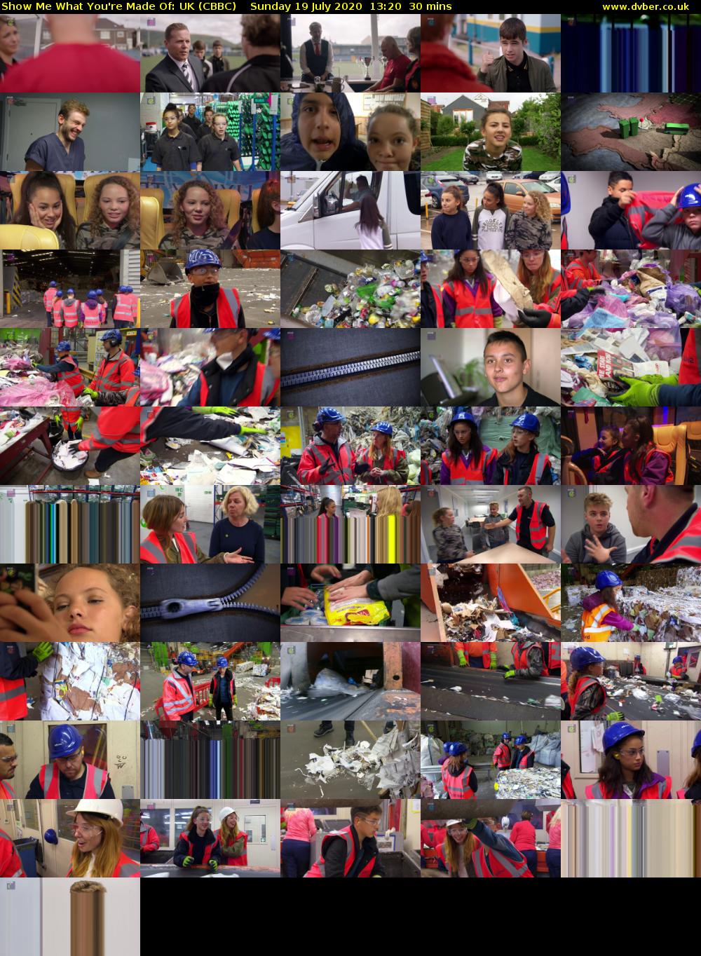 Show Me What You're Made Of: UK (CBBC) Sunday 19 July 2020 13:20 - 13:50