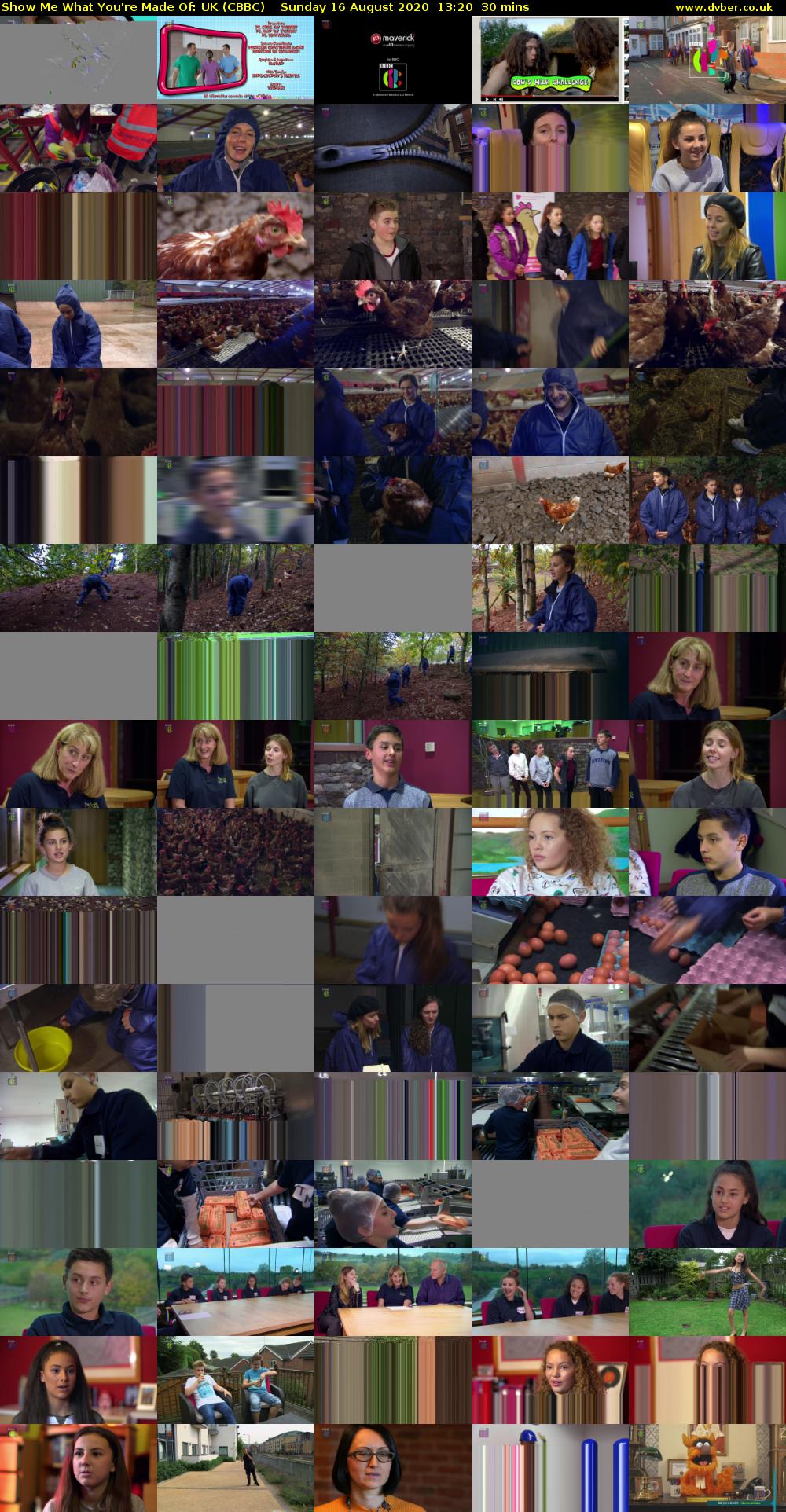 Show Me What You're Made Of: UK (CBBC) Sunday 16 August 2020 13:20 - 13:50