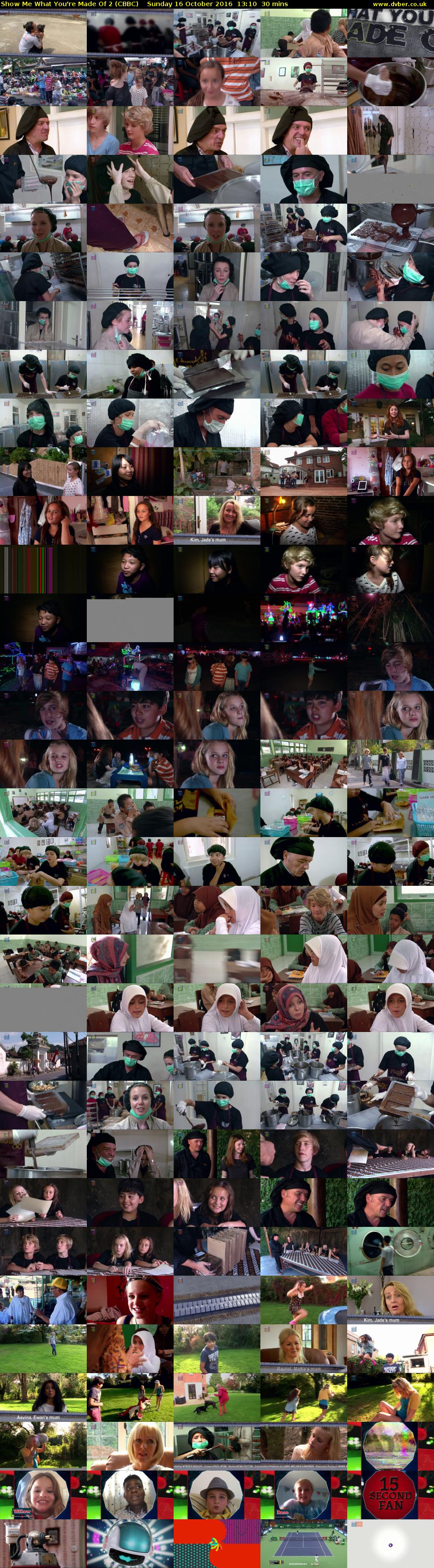 Show Me What You're Made Of 2 (CBBC) Sunday 16 October 2016 13:10 - 13:40
