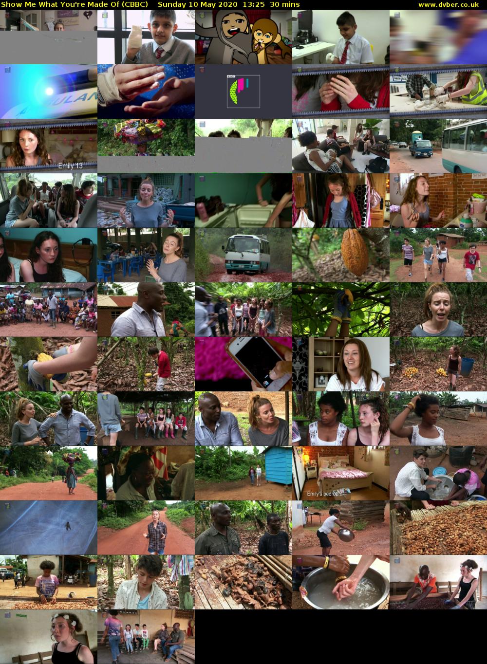 Show Me What You're Made Of (CBBC) Sunday 10 May 2020 13:25 - 13:55