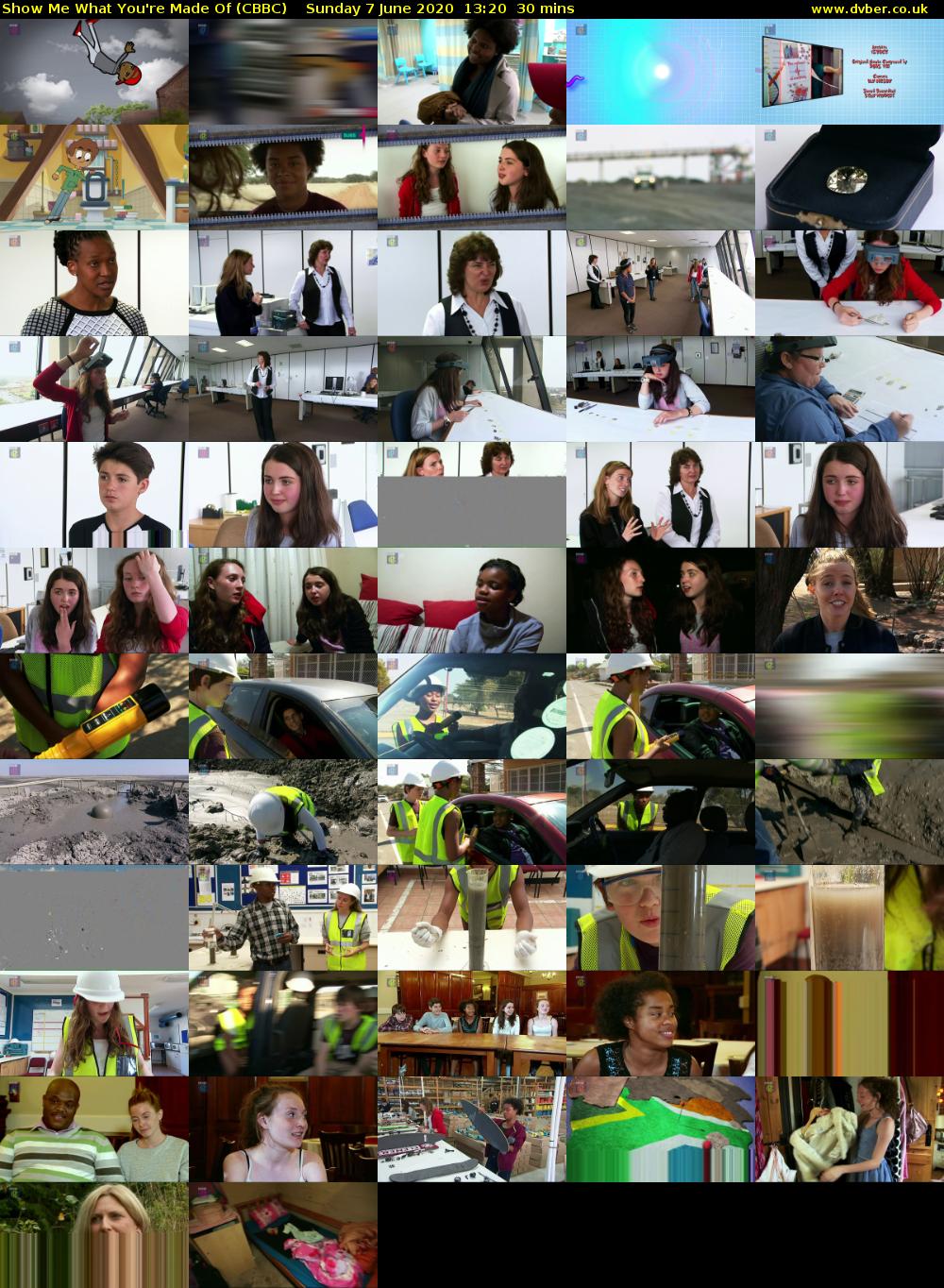 Show Me What You're Made Of (CBBC) Sunday 7 June 2020 13:20 - 13:50